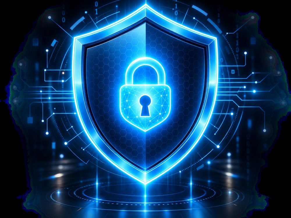 Enterprise network security appliance installed in a rack with monitored connections